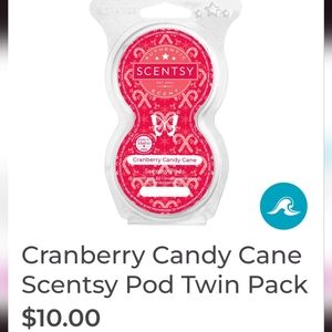 Scentsy Cranberry Candy Cane Scentsy Pod